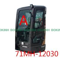 Máquina escavadora Cab Glass Front Upper Tempered Windshield de 71MH-12030 HYUNDAI 5MM grossos
