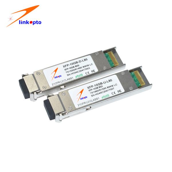 10G BIDI Xfp Transceiver Module Tx1270 / 1Rx1330NM Simplex LC Connector