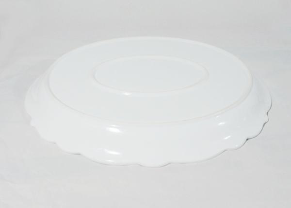 Thanksgiving Day Large Turkey Serving Platter / Stoneware White Ceramic Dinner Plates
