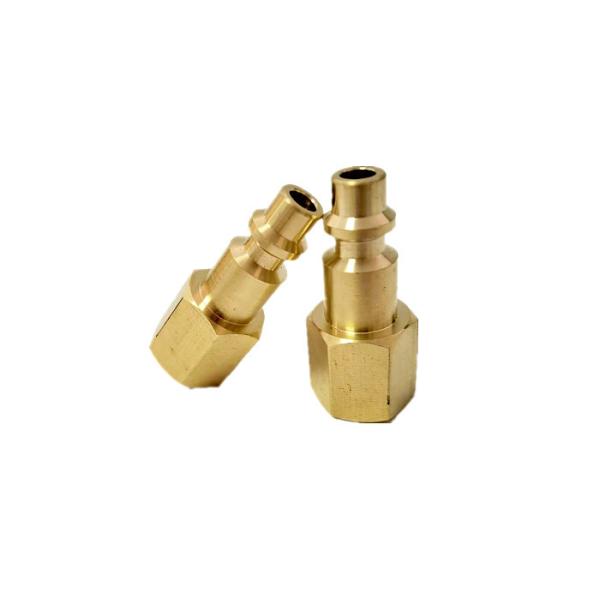 Brass Air Compressor Quick Connect MNPT Male Plug Kit For Air Tools