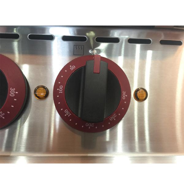 Cocina comercial Cocina redonda Plato 4 Plato caliente Estufas de cocina eléctricas con horno