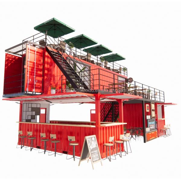 Experience the Best of Beer/Coffee/Food Kiosks with Our 40FT Container Bar and Terrace