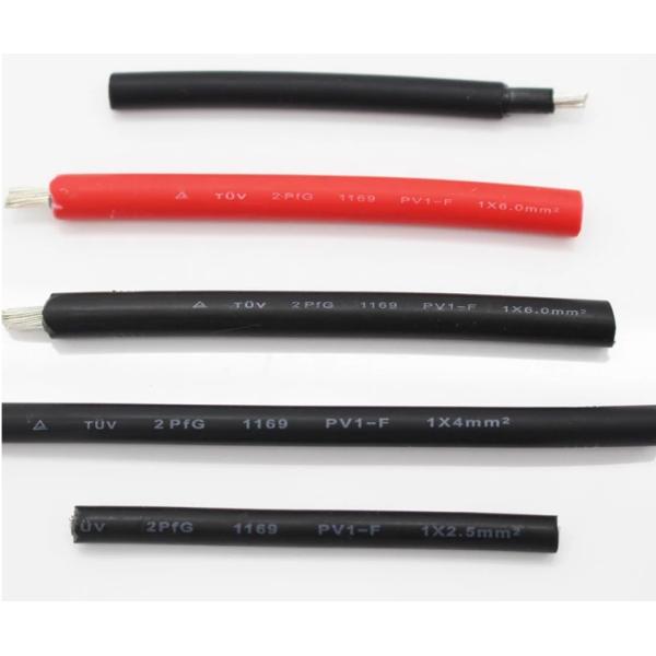 6mm2 Copper Halogen Free 1500V TUV IEC Solar PV Cable for solar system