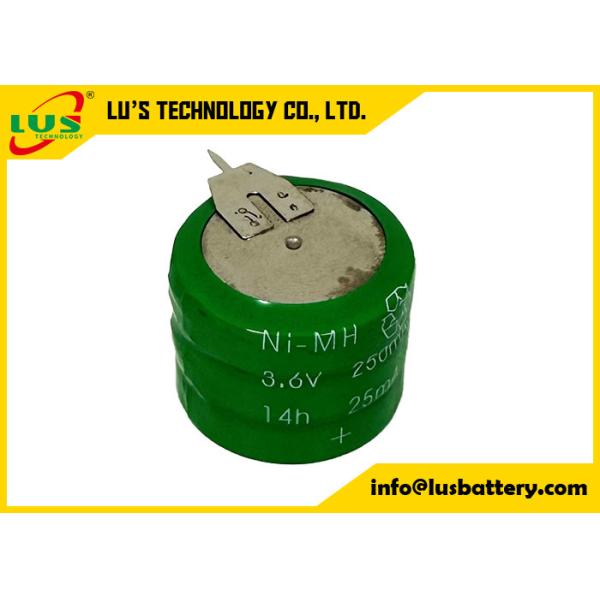 NIMH 3.6V 250mAh 再充電電池 250H ボタンセル 溶接ピン OEM/ODM