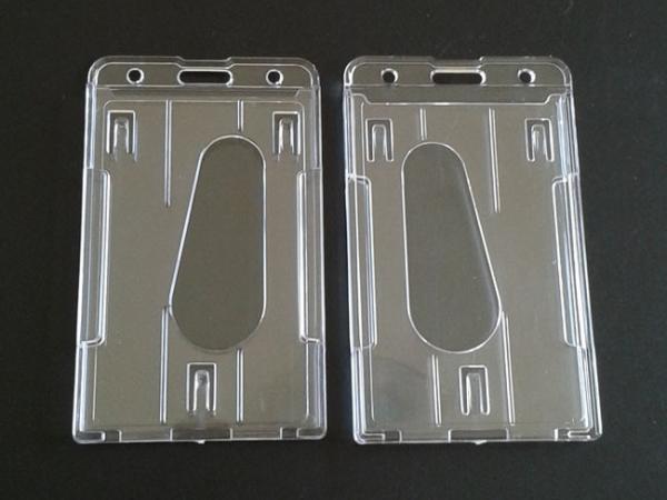 Custom Clear Double Sided Card Holder Heat Transfer Printing For Rfid Smart Card