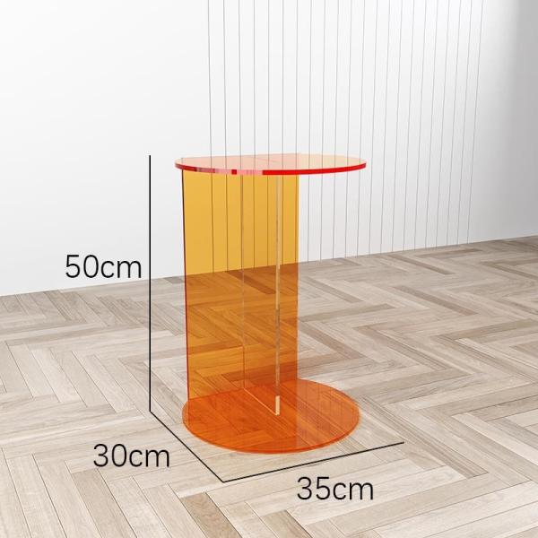 Minimalist  Custom Color Acrylic Coffee Table Side Table Tea Table for Indoors and Outdoors