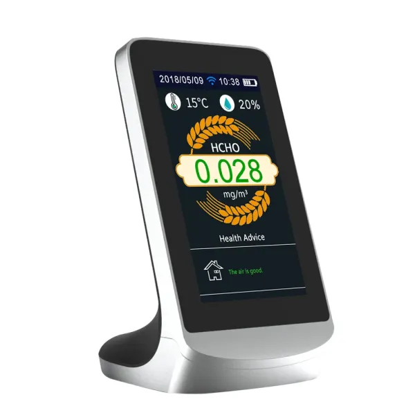 WiFi Connect Tuya APP Multi Function Air Quality Monitor for CO2 PM2.5 HCHO TVOC