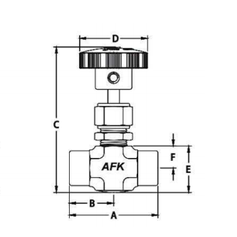 3000PSI 6000PSI 1/8NPT F Ss316 High Pressure Needle Valve