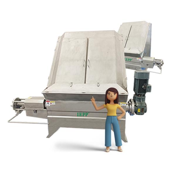 IEPP Steel Sloped Inclined Spiral Dehydrator Biogas Dehydration Vibrating Screen Solid Liquid Separator Home Use PLC