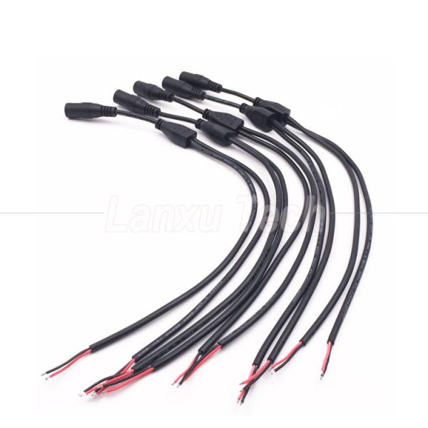 DC Male Female 5.5x2.1mm Jack Splitter Power Extension Cable for LED Light CCTV Camera