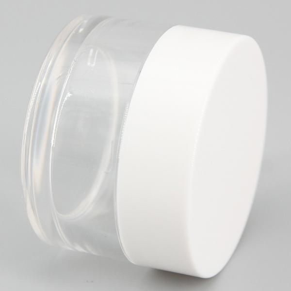 Creme facial que empacota recipientes cosméticos vazios transparentes do cilindro 25ml