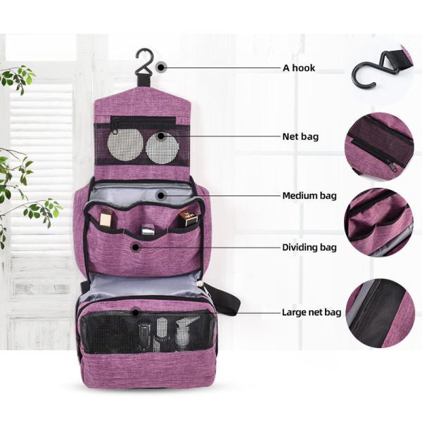High Capacity Toiletries Organizer Storage Cosmetic Cases Travel Waterproof Portable Women Makeup Hanging Toiletry