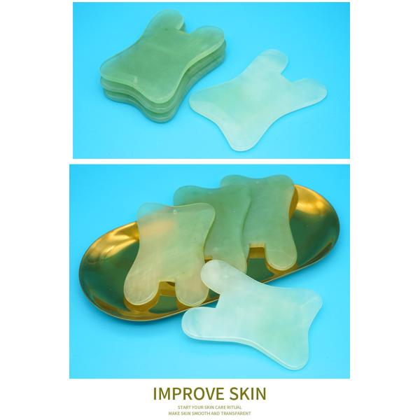 2024 Natural U Shape Xiuyan Jade Gua Sha Scraping Massage Board for Full-body Massage Facial Massager Skin Beauty Tool