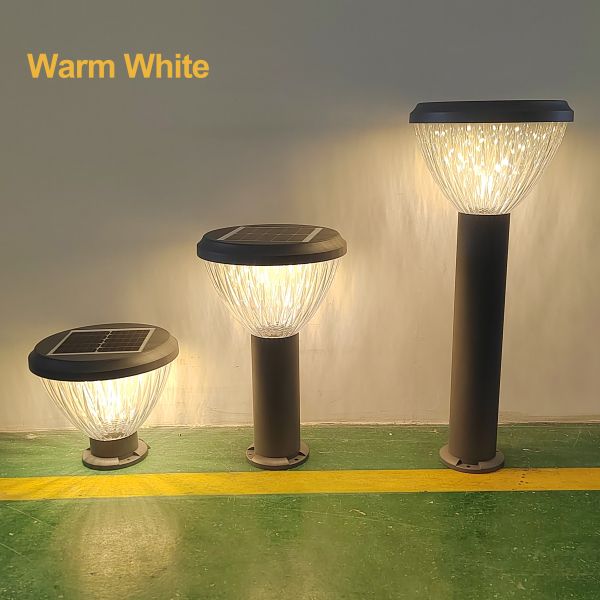 IP65 Waterproof Solar Powered Garden Lawn Pillar Lights Solar Lights For Outside
