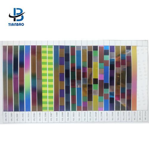 Silver Gold Metalized PET Film Color Sequin PVC Decorative Film Logo Customized Logo