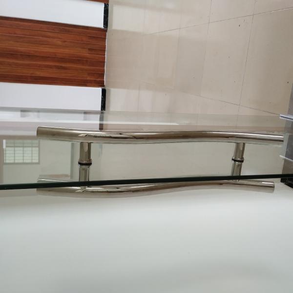 SUS304 Manche de porte en acier inoxydable de type H de verre échantillon 1-3 jours ouvrables Finition SSS/PSS