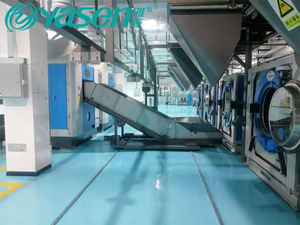 Laundry Conveyor Transfer Shuttle Cart