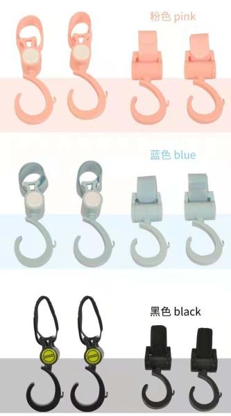 Factory  Baby Products gift  360 degree rotation  baby stroller hook bebe  Pushchair Belt Snap Buckle Hook  Buggy Clips Hanger