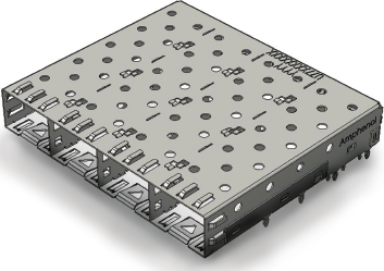 20 Position SFP Connector and Cage Combo Amphenol U77-A1118-2001 Supporting Up to 8 Gbps Data Transfer