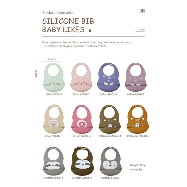 Bibs силикона Newborn младенца милые с материалом Eco уловителя мякиша дружелюбным