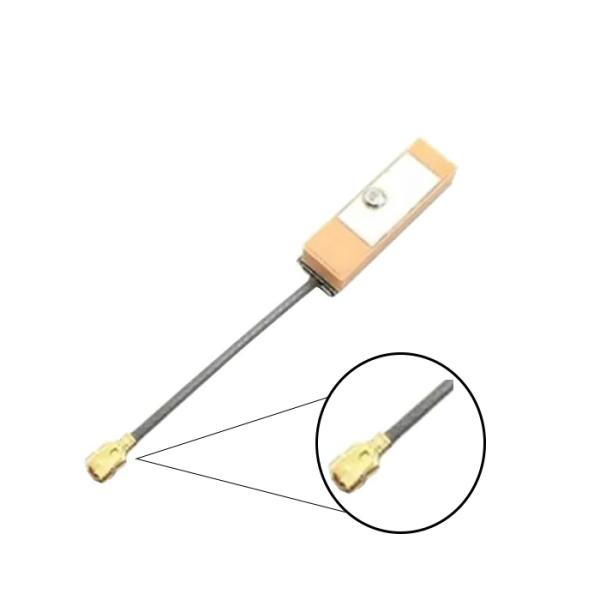 1575.42MHz ± 3MHz 6*20*6 Antenna GPS cerâmica BD marinada ativa com cabo IPEX RF de 120 mm