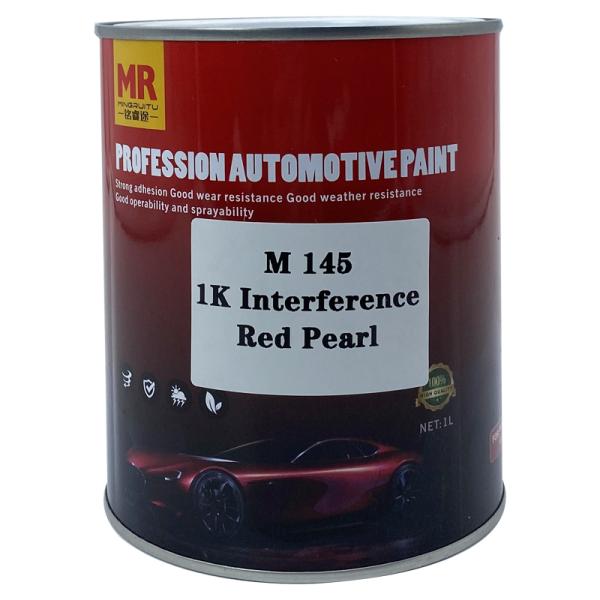 M145 1K Interference Red Pearl Automotive Basecoat Color Shifting Red Purple Green Pearl