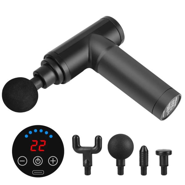 Powerful Handheld Massage Gun Portable Fitness Electric Pistolet for Fascial Relaxation