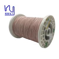Duplas camada do fio de Litz do cobre Udtc155 0.1mm * 70 de nylon servidos