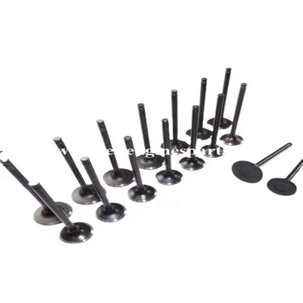 ISO Engine Intake Valve Black Gold Color 20CR Inlet Valve Engine