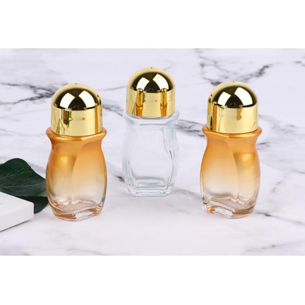 50 мл большие бутылки с роликовыми шарами Прозрачное стекло для очистки от утечек Бутылка с эфирным маслом с пластиковыми роликовыми шарами для переполнения парфюмерии