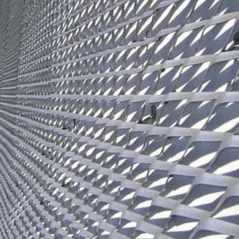 Steel Small Hole Decorative Facade Expanded Metal Mesh