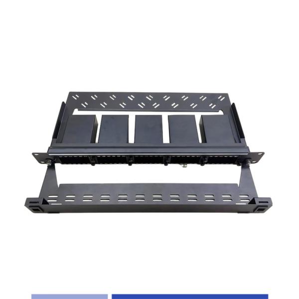120 Fibers High Density MPO Fiber Optic Patch Panel 1U 19 Rack Mounted Corrosion Proof