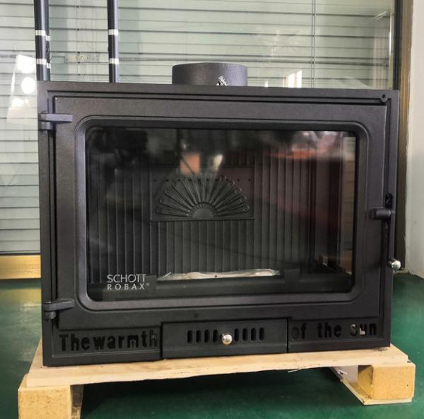 Wood Burning Stove Wood Burning Cast Iron Built-In Wood Burning Fireplace Embedded Heating Real Fire Stove