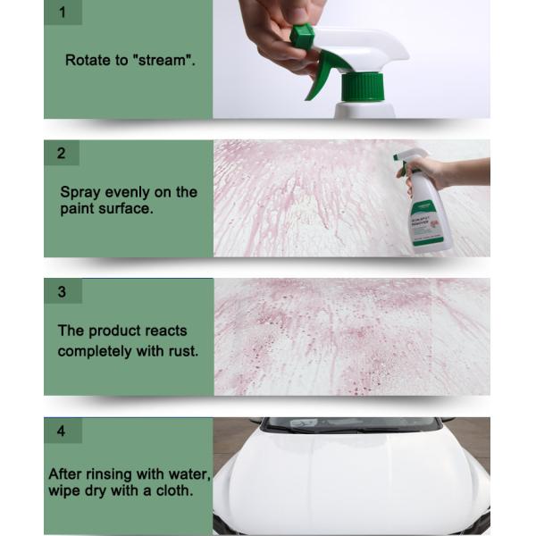 PH7 500ml Car Automotive Iron Remover Spray Bumper Wheel Car Paint Hubs Cleaner