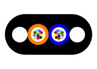 Porteur central blindé optique du câble FRP de fibre de G657A1 12cores