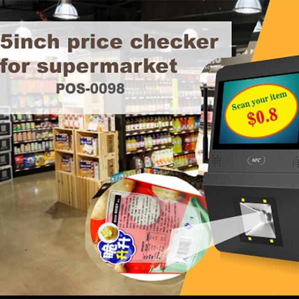 Supermarché Vérificateur d'écran tactile de 5 pouces Android