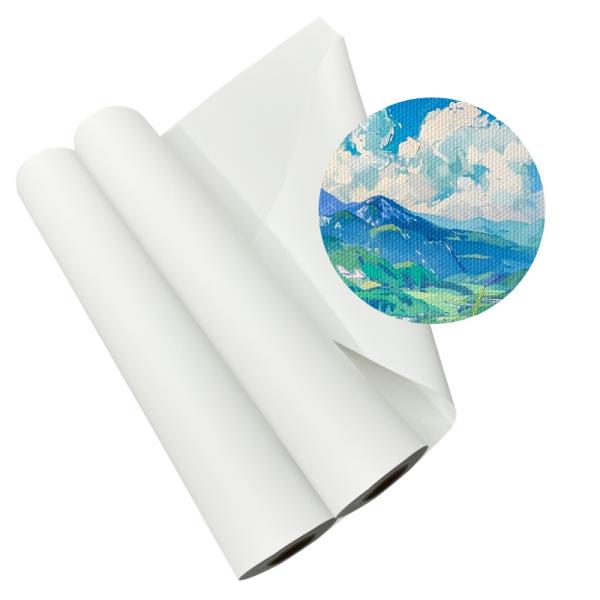 Wallpaper Matte Adhesive Canvas Peel And Stick Printing Fabric For Wall Decoration 350gsm