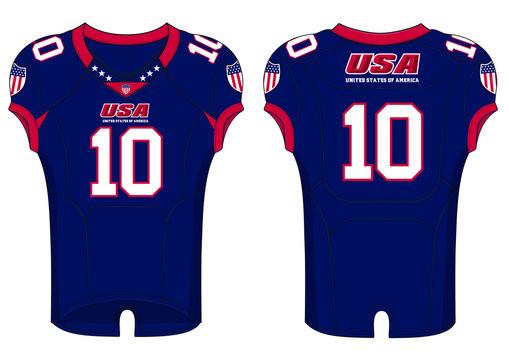 Washable Custom Printed Football Jersey Multiscene Breathable