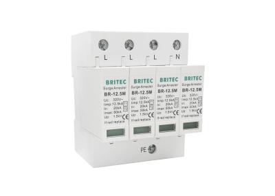 Tipo de 320 V - 1 material plástico de dispositivo de proteção do impulso para o sistema trifásico de TN-S