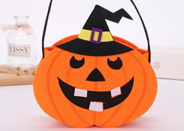 Tearproof Halloween Treat Bags , Diy Halloween Candy Bags Safe Material