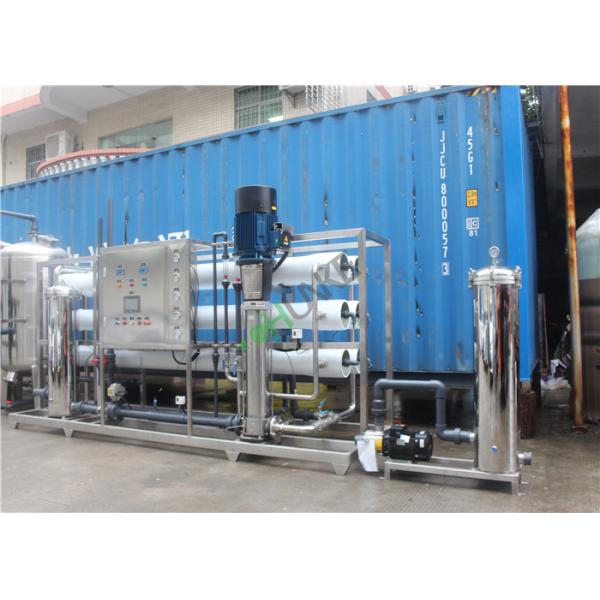 Stainless 304 Reverse Osmosis Water Treatment Machine With Container Automatic Valve