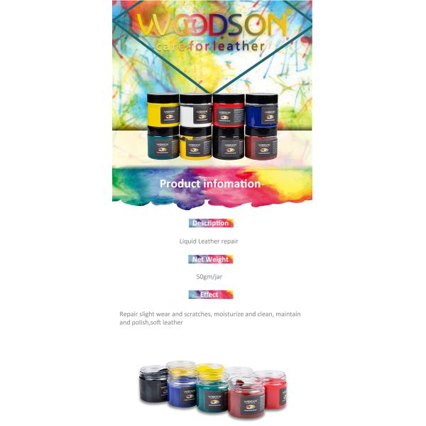 Быстрая сухая кожаная крася кожа восстановления комплекта для ремонта для ботинок 50g
