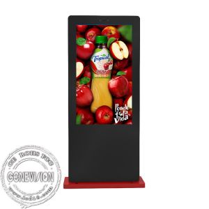 43 - пол 65inch стоя на открытом воздухе цифров рекламируя экран с 2000nits