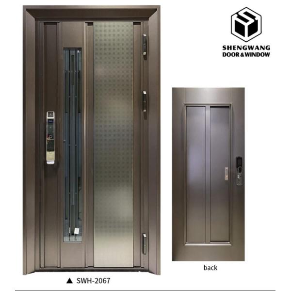 Golden Home Aluminum Entrance Door Bedroom Aluminum Front Entry Doors