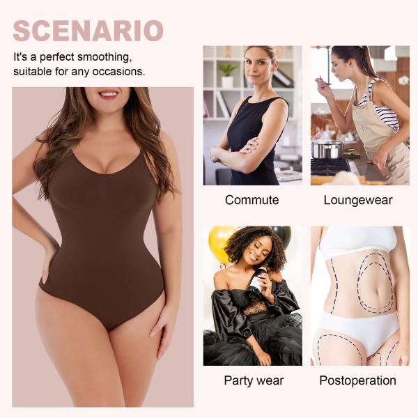 HEXIN 5XL Боди костюм женский без швов однокомнатная форма одежда дышащая похудение для взрослых