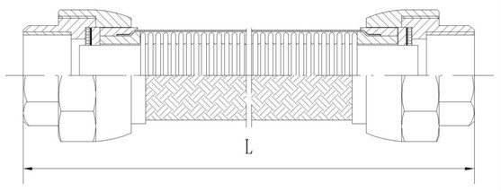 No-welding stainless steel flexible metal hose