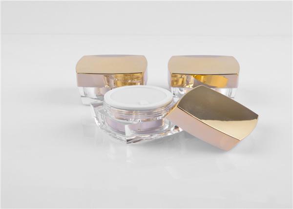 Garrafas mal ventiladas redondas da bomba do tampão de parafuso, frascos 15ml cosméticos plásticos de creme