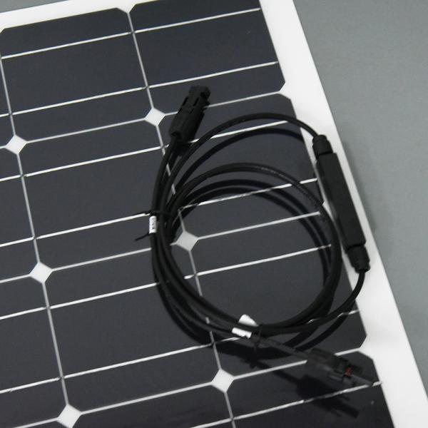 Waterproof 50w Monocrystalline Etfe Camping Solar Panels Small Black Marine Pv Rollable