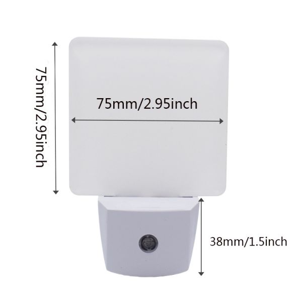 Acrylic LED Night Light Blanks Light Control Intelligent Sublimation Sensor Night Light For Home Decoration