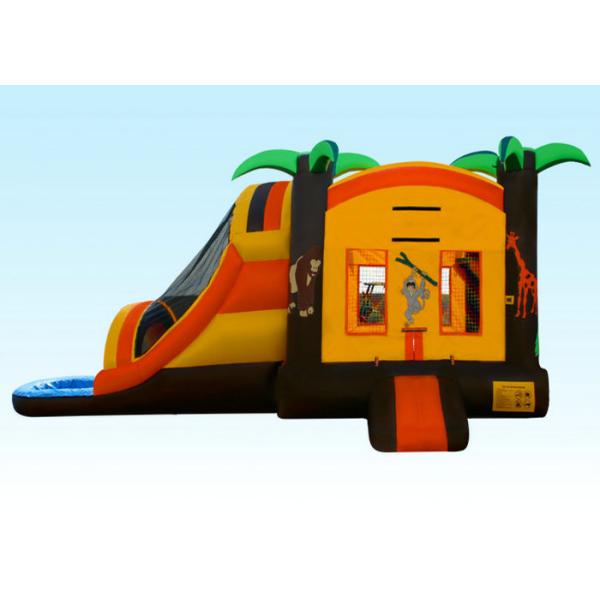 Yellow Fun City Inflatable Bouncer Combo Environmental Friendly